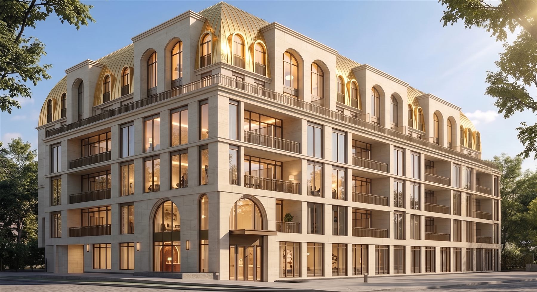 The Bridle Estate exterior, daytime rendering